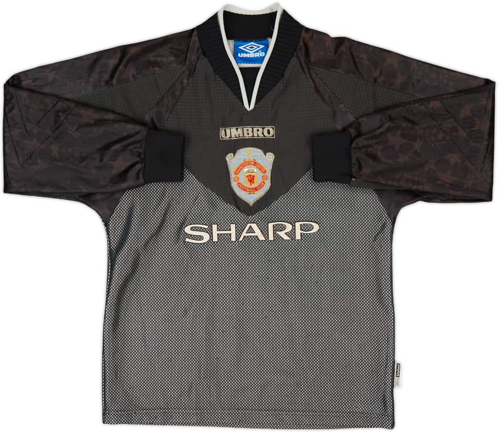 1998-99 Manchester United CL GK Shirt - 6/10 - (L.Boys)