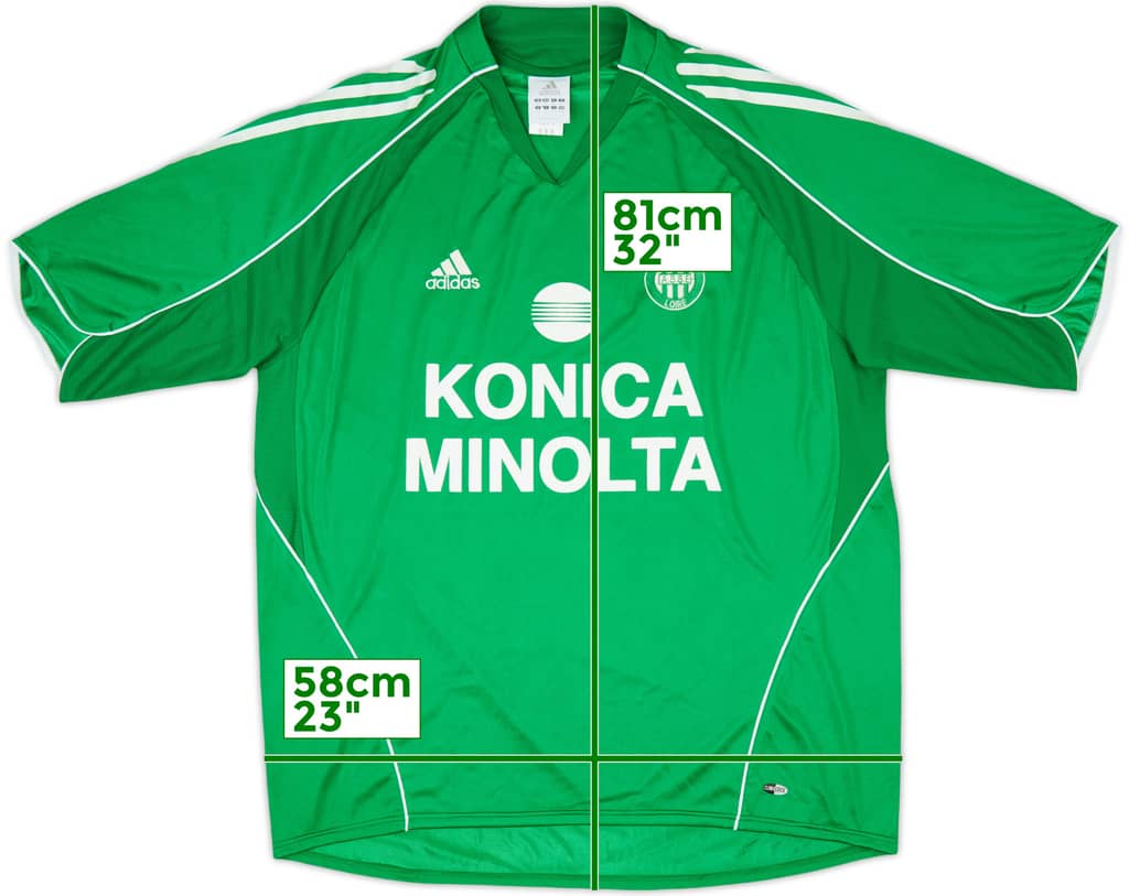 2005-06 Saint Etienne Home Shirt - 8/10 - (XL)