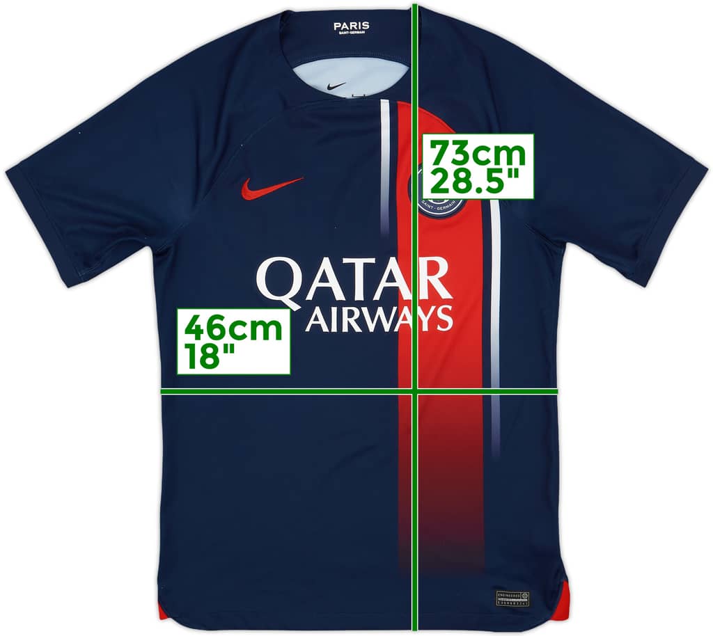 2023-24 Paris Saint-Germain Home Shirt - 9/10 - (S)
