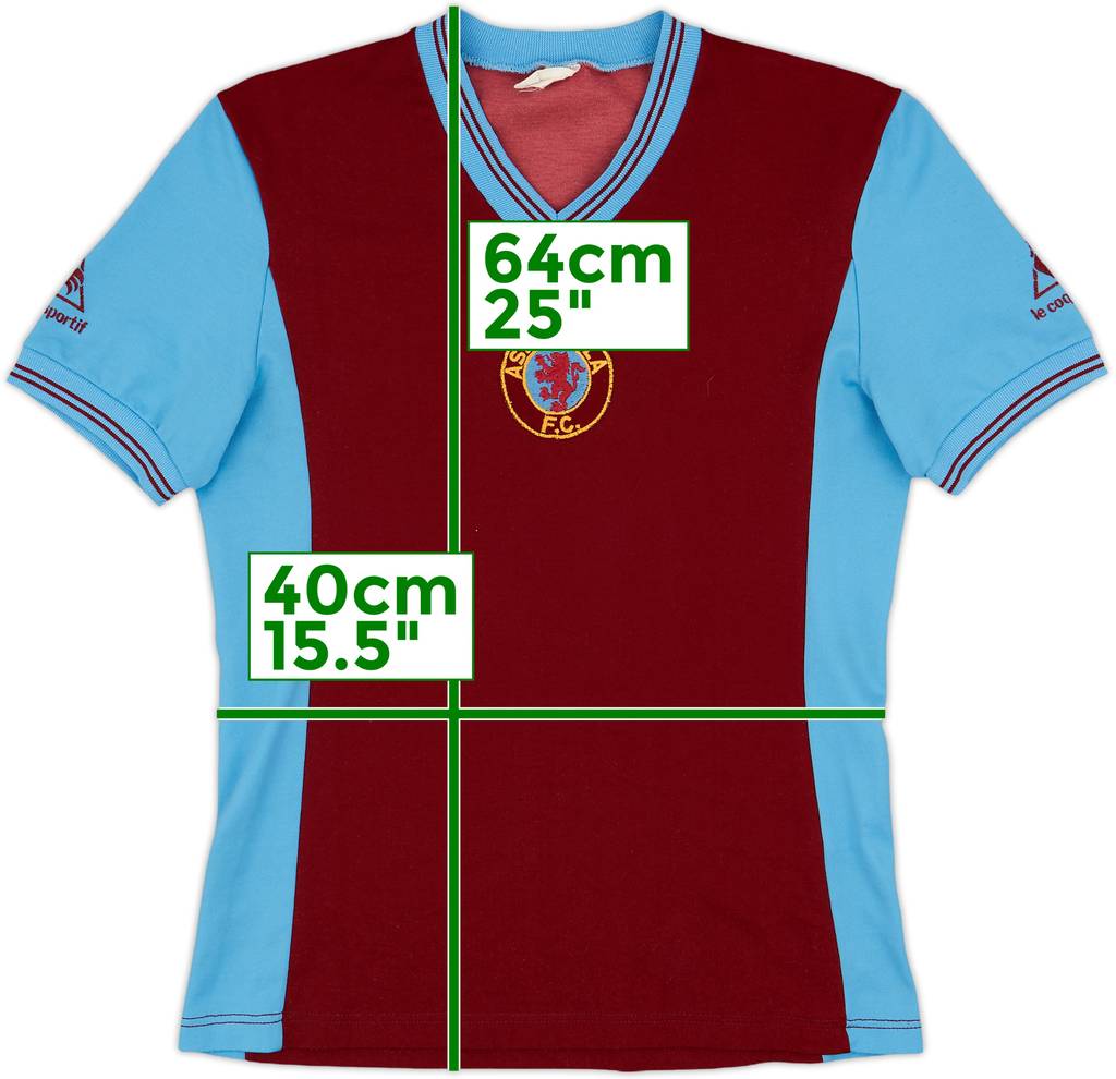 1981-82 Aston Villa Home Shirt - 9/10 - (S)