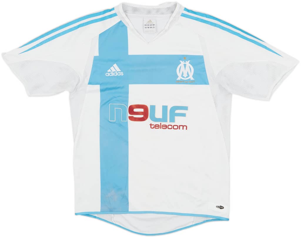 2004-05 Olympique Marseille Home Shirt - 6/10 - (L.Boys)