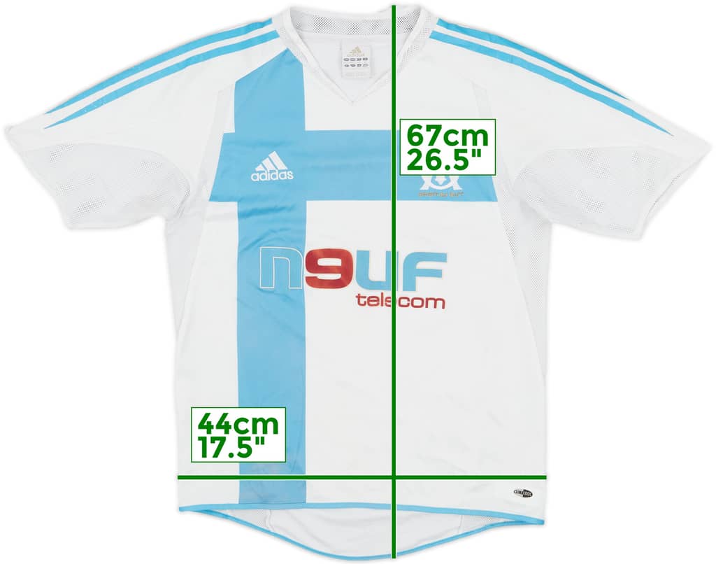 2004-05 Olympique Marseille Home Shirt - 6/10 - (L.Boys)