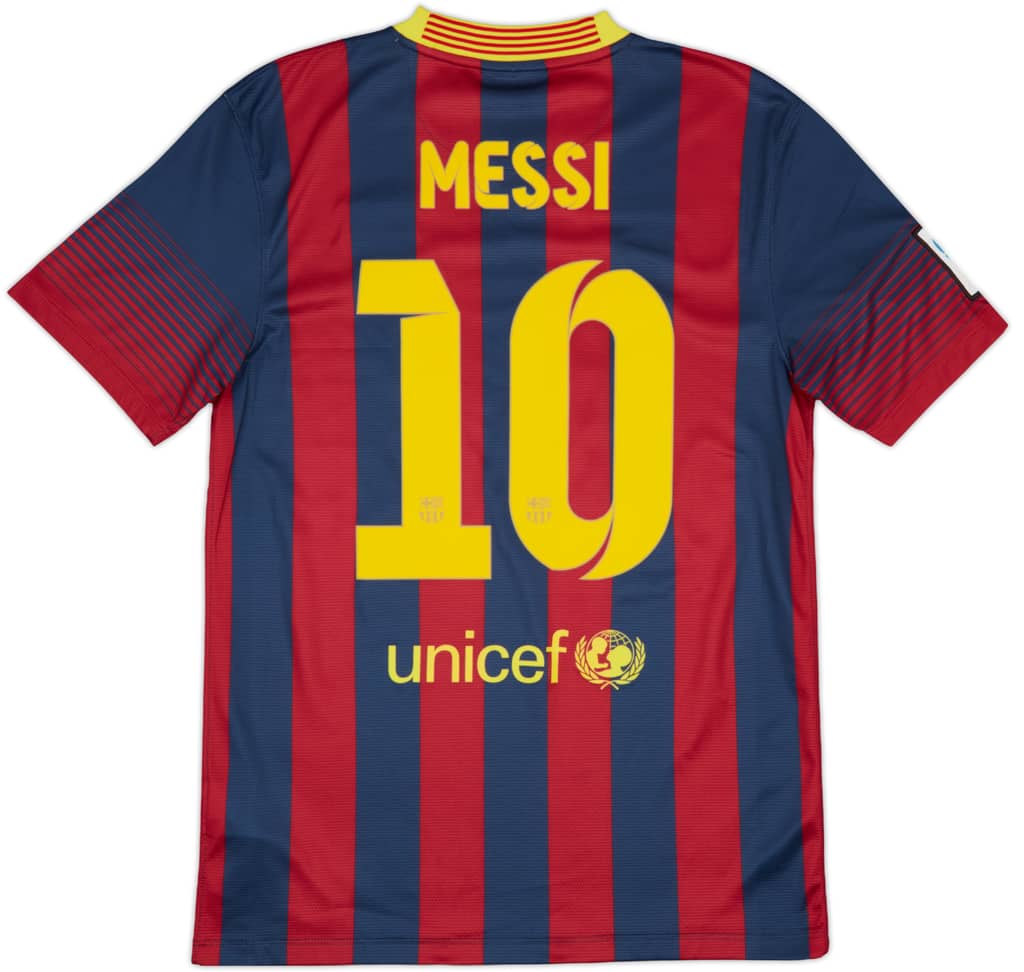 2013-14 Barcelona Home Shirt Messi #10 - 9/10 - (S)
