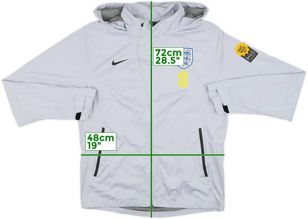 2022-23 England Nike Hooded Track Jacket - 8/10 - (M)