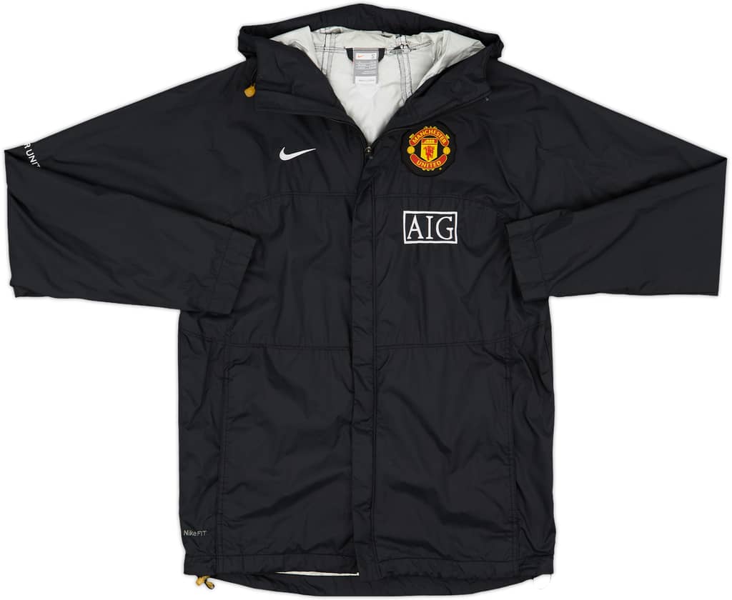 2008-09 Manchester United Nike Hooded Rain Jacket - 8/10 - (S)
