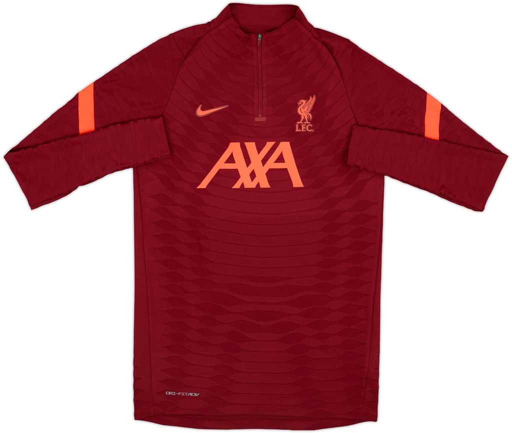 2021-22 Liverpool Nike Player Issue 1/4 Zip Drill Top - 10/10 - (M)