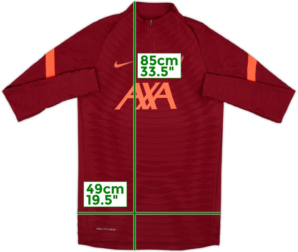 2021-22 Liverpool Nike Player Issue 1/4 Zip Drill Top - 10/10 - (M)