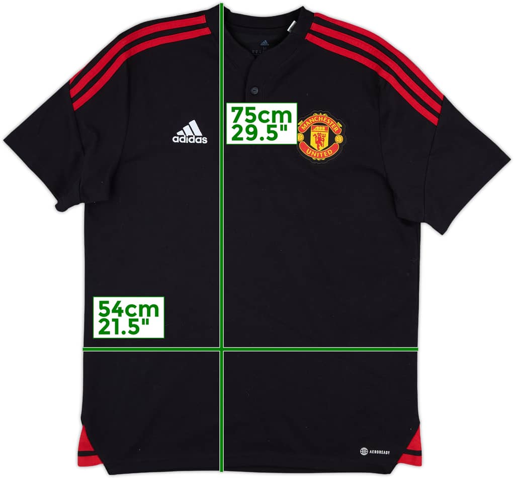 2022-23 Manchester United adidas Polo Shirt - 8/10 - (M)