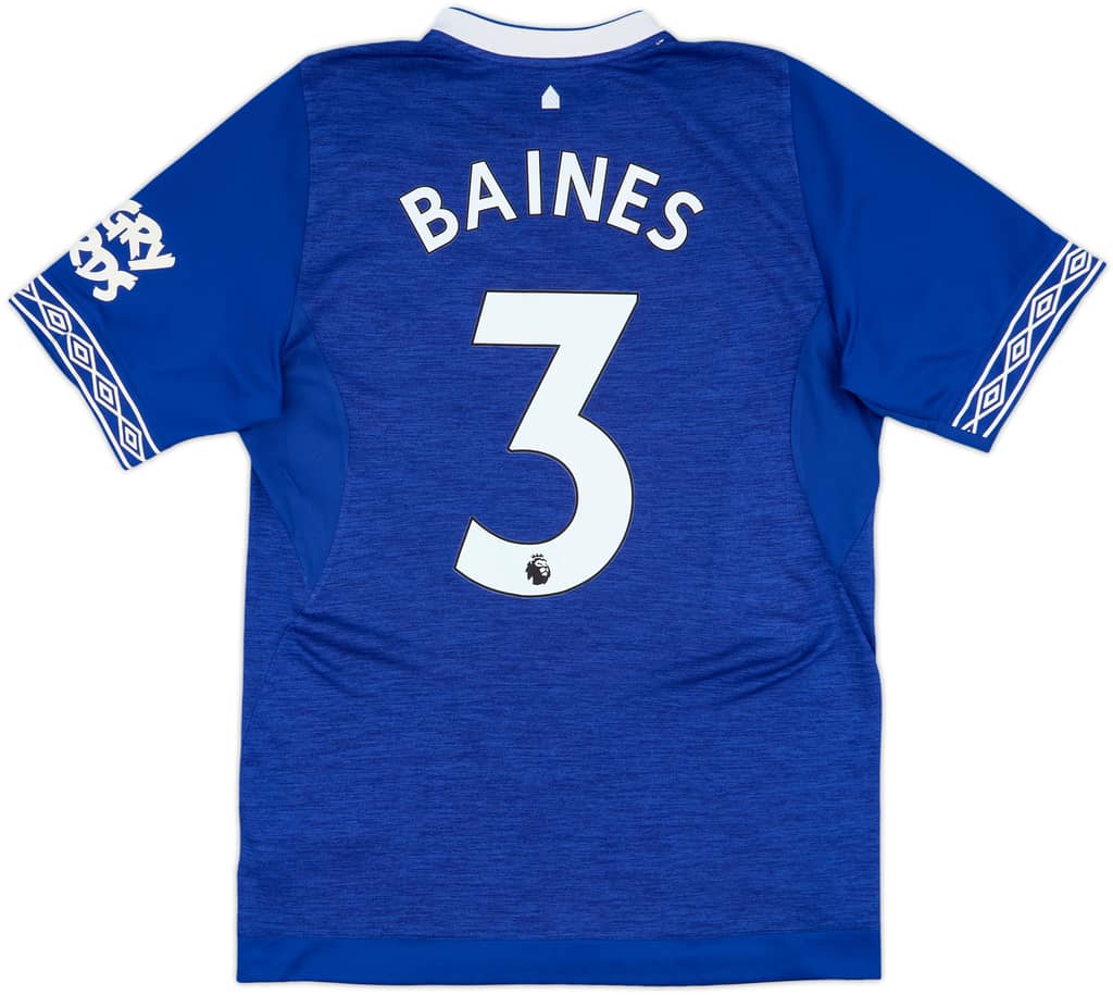 2018-19 Everton Home Shirt Baines #3 - 9/10 - (M)