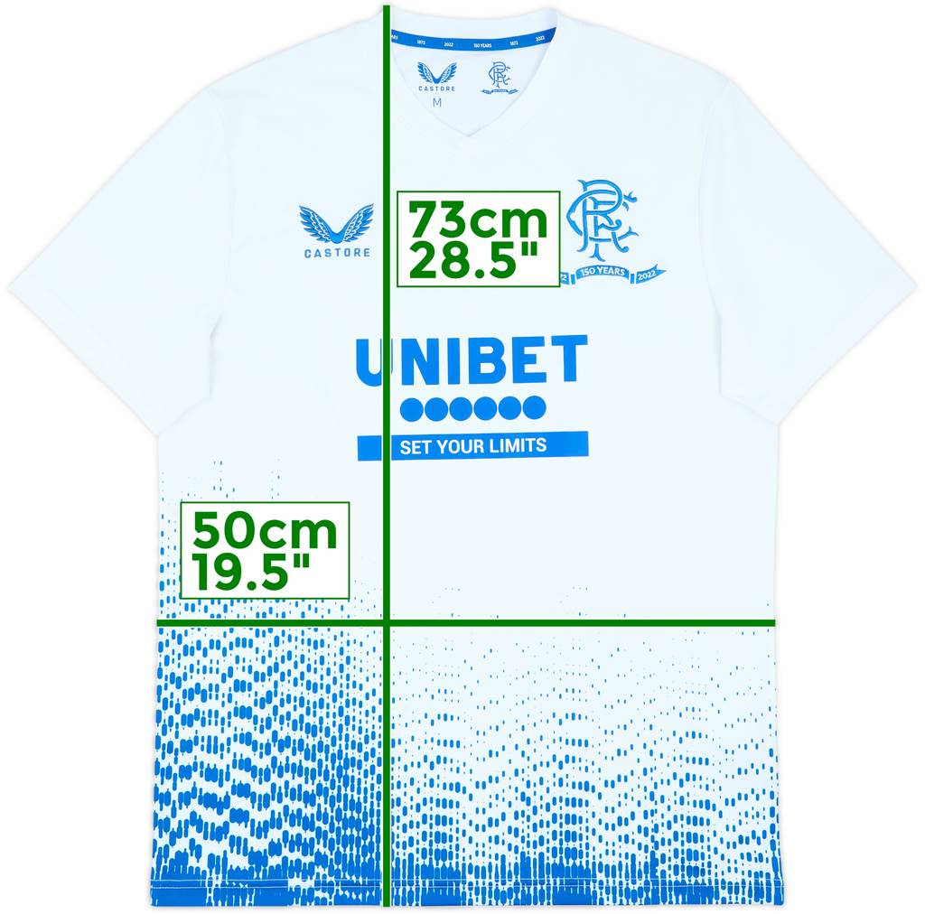 2021-22 Rangers Castore '150 Years Anniversary' Training Shirt - 10/10 - (M)