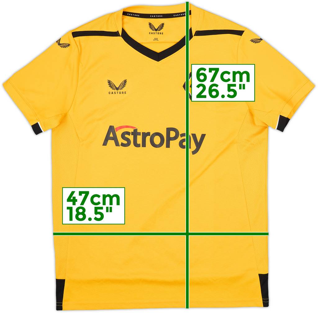 2022-23 Wolves Home Shirt - 9/10 - (XL.Boys)