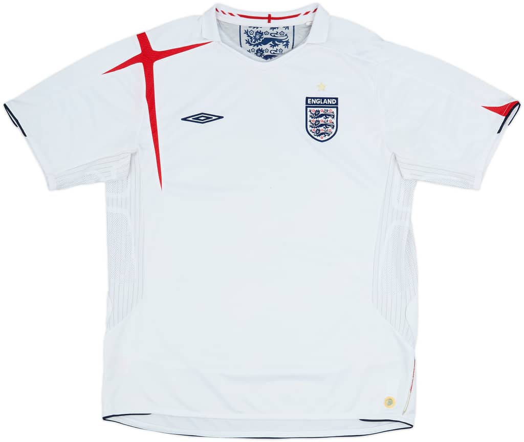 2005-07 Inglaterra Camiseta Local - 5/10 - (XL)