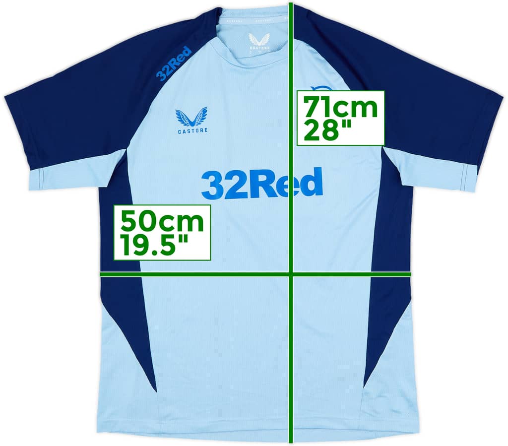 2024-25 Rangers Castore Training Shirt - 10/10 - (M)