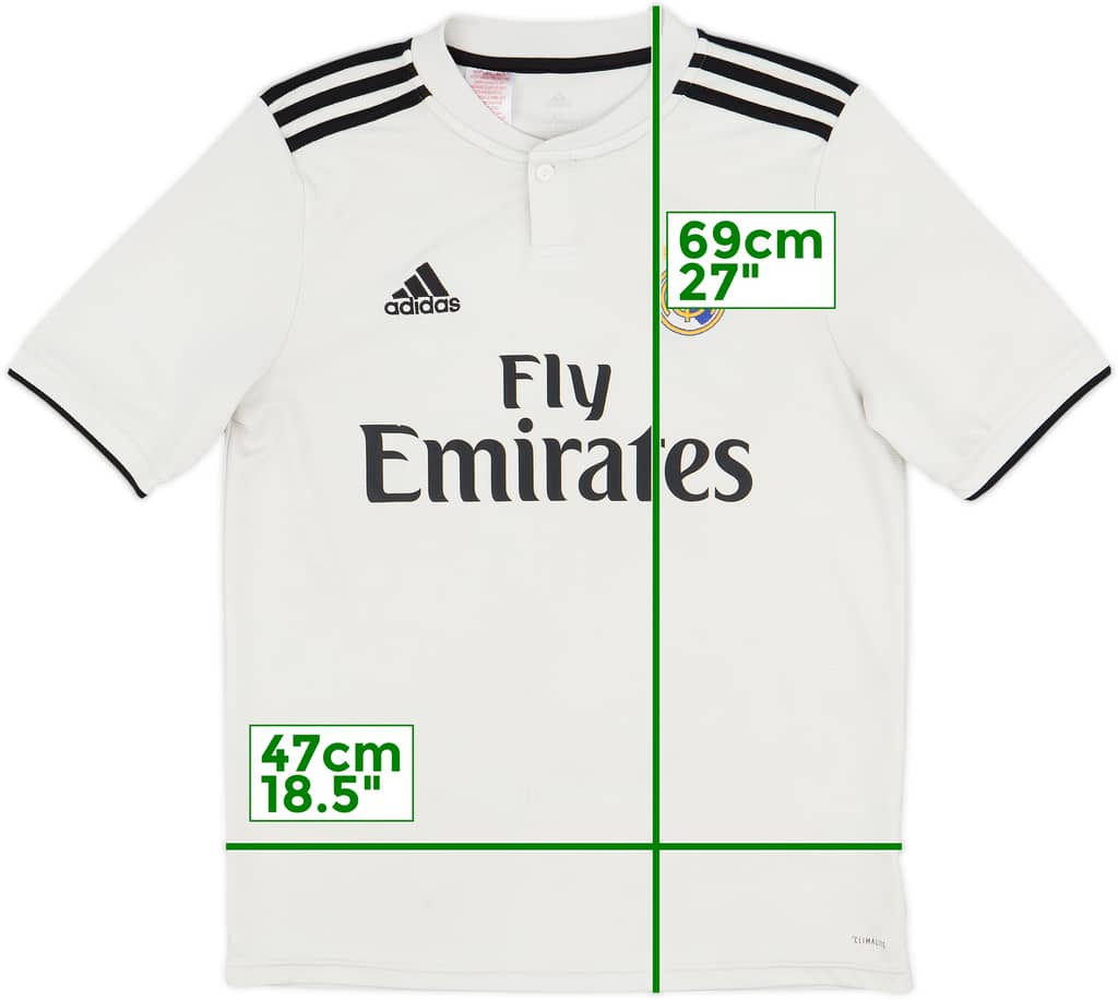 2018-19 Real Madrid Home Shirt - 7/10 - (XL.Boys)