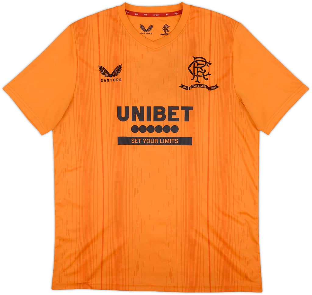 2021-22 Rangers Castore '150 Years Anniversary' Training Shirt - 9/10 - (L)