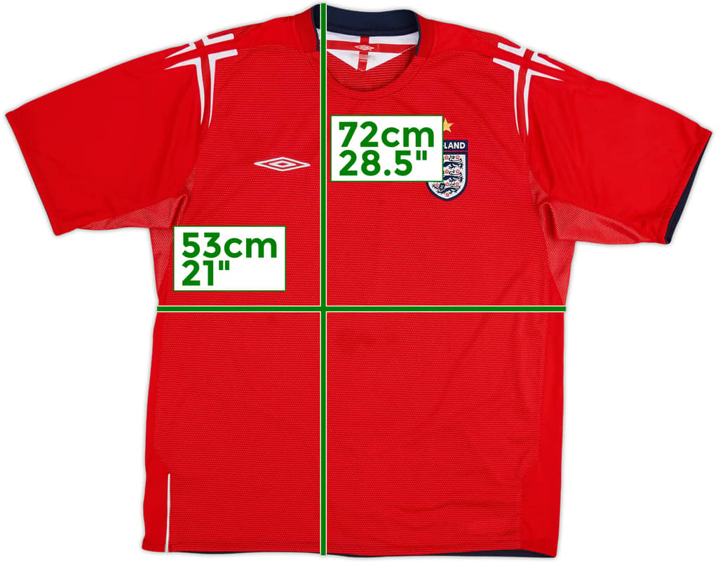 2004-06 England Away Shirt - 5/10 - (XL)