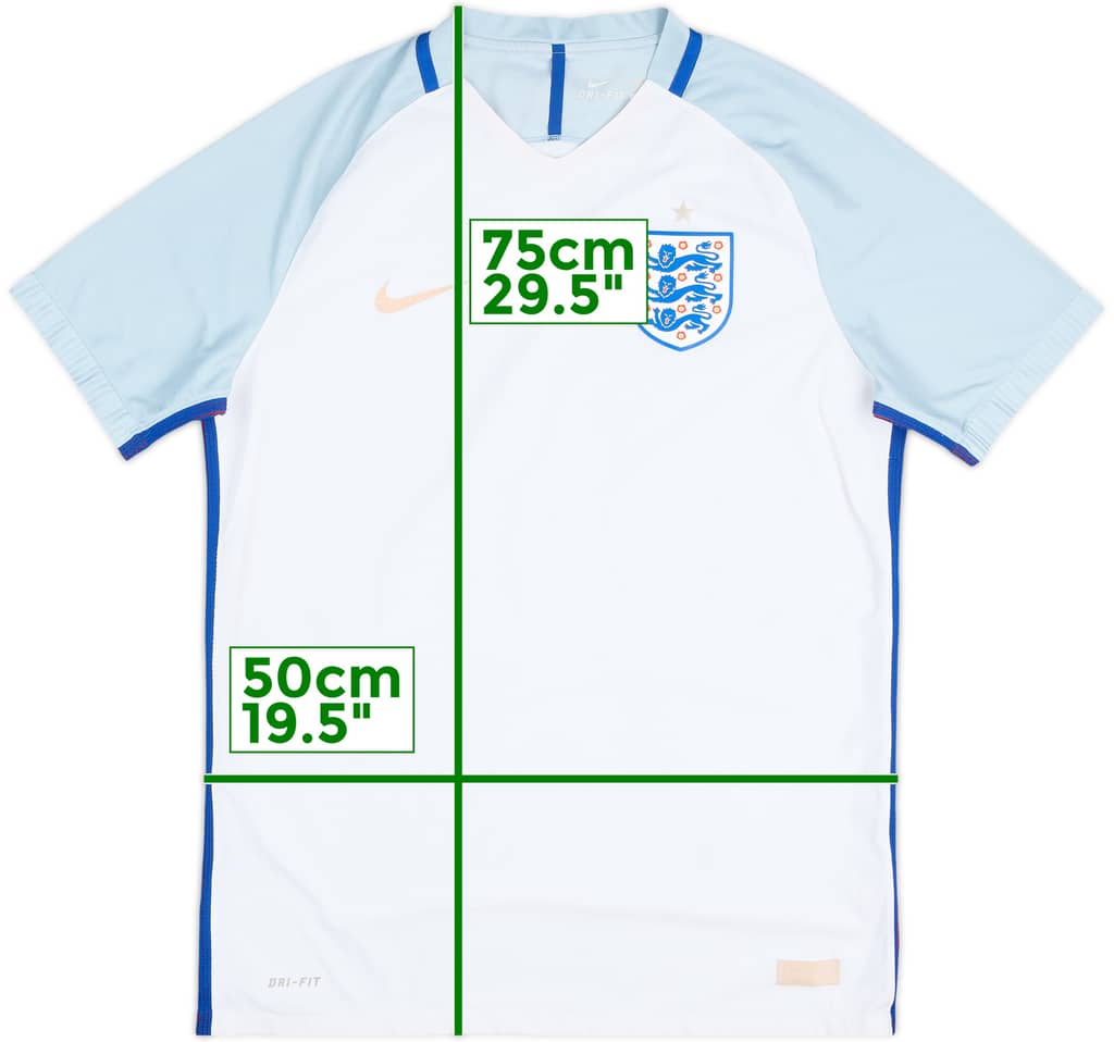 2016-17 England Authentic Home Shirt - 4/10 - (L)