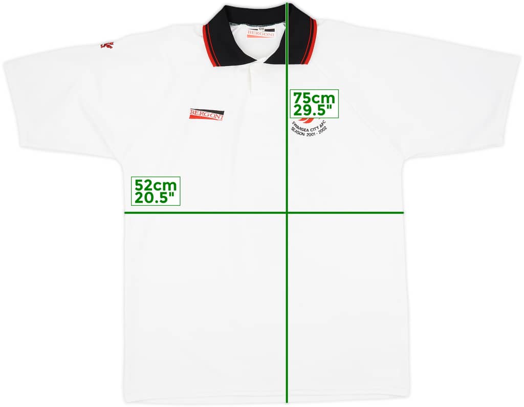 2001-02 Swansea City Home Shirt - 7/10 - (L)