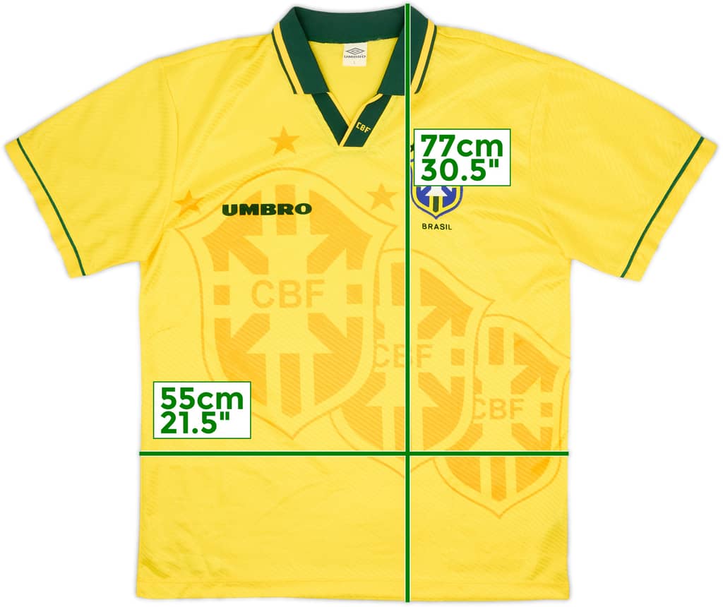 1994 Brazil Home Shirt - 10/10 - (L)