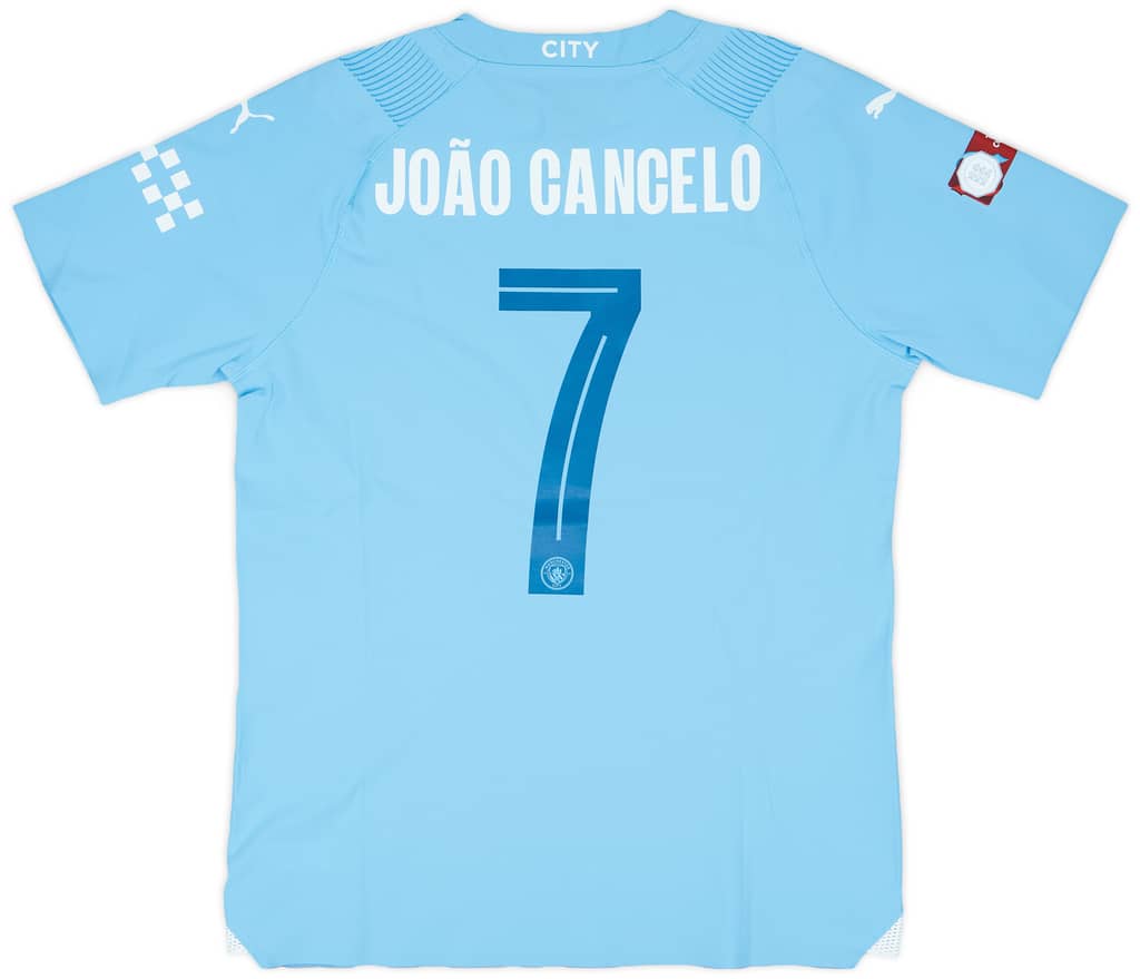 2023-24 Manchester City Match Issue Community Shield Home Shirt Joao Cancelo #7