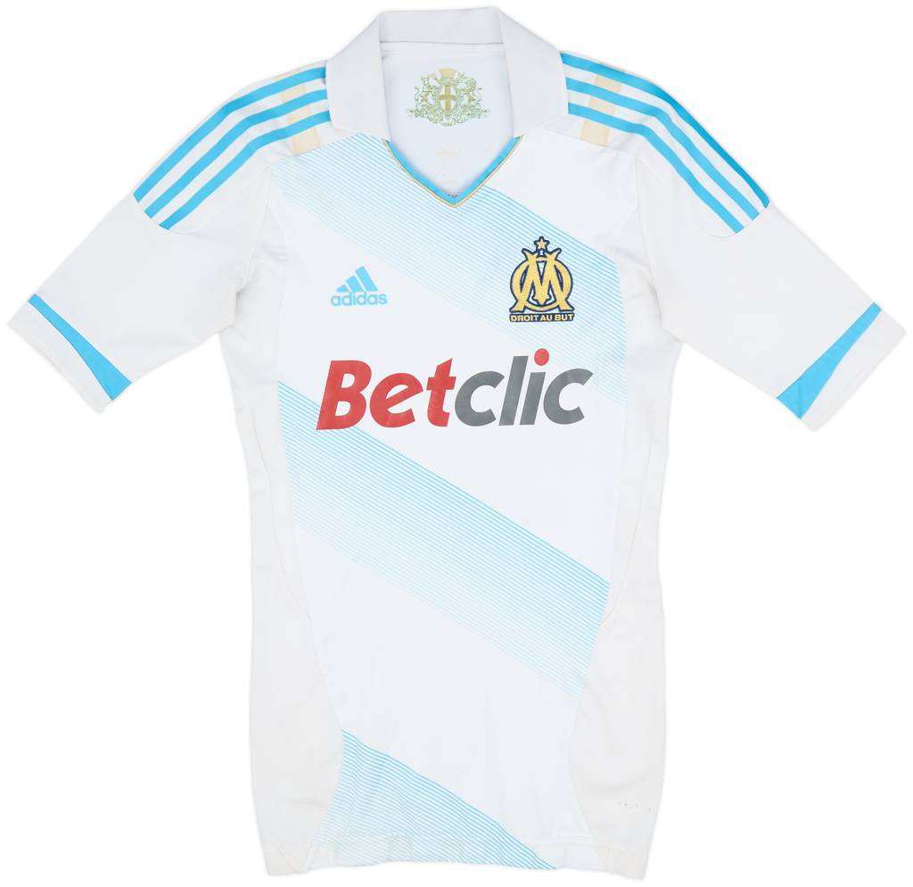 2011-12 Olympique Marseille Player Issue TechFit Home Shirt - 7/10 - (M)
