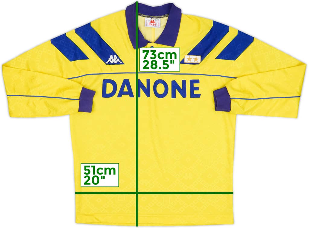 1992-94 Juventus Away L/S Shirt - 9/10 - (M)