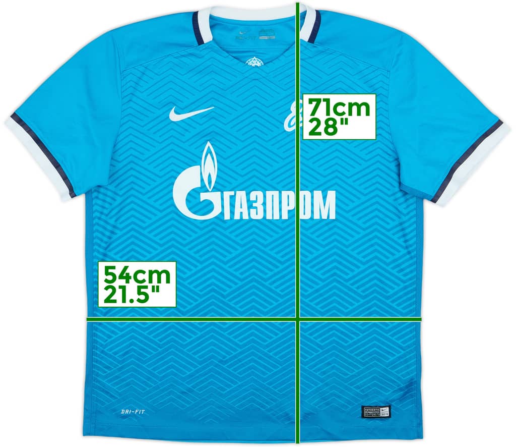 2015-16 Zenit St. Petersburg Home Shirt - 7/10 - (L)