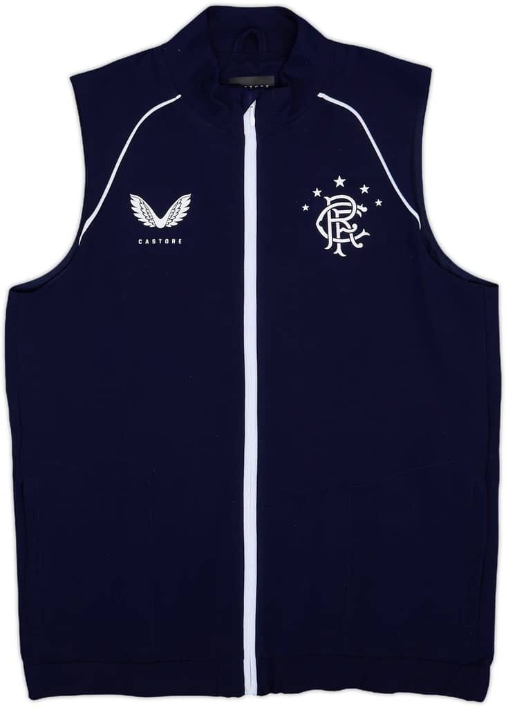 2023-24 Rangers Castore Bench Gilet - 8/10 - (M)