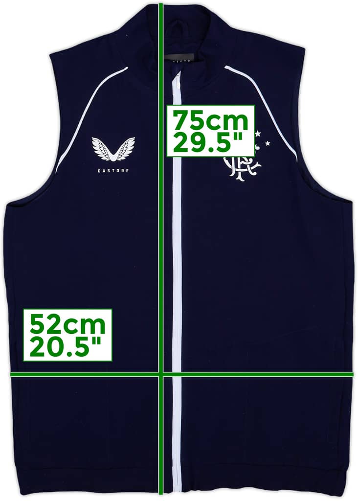 2023-24 Rangers Castore Bench Gilet - 8/10 - (M)