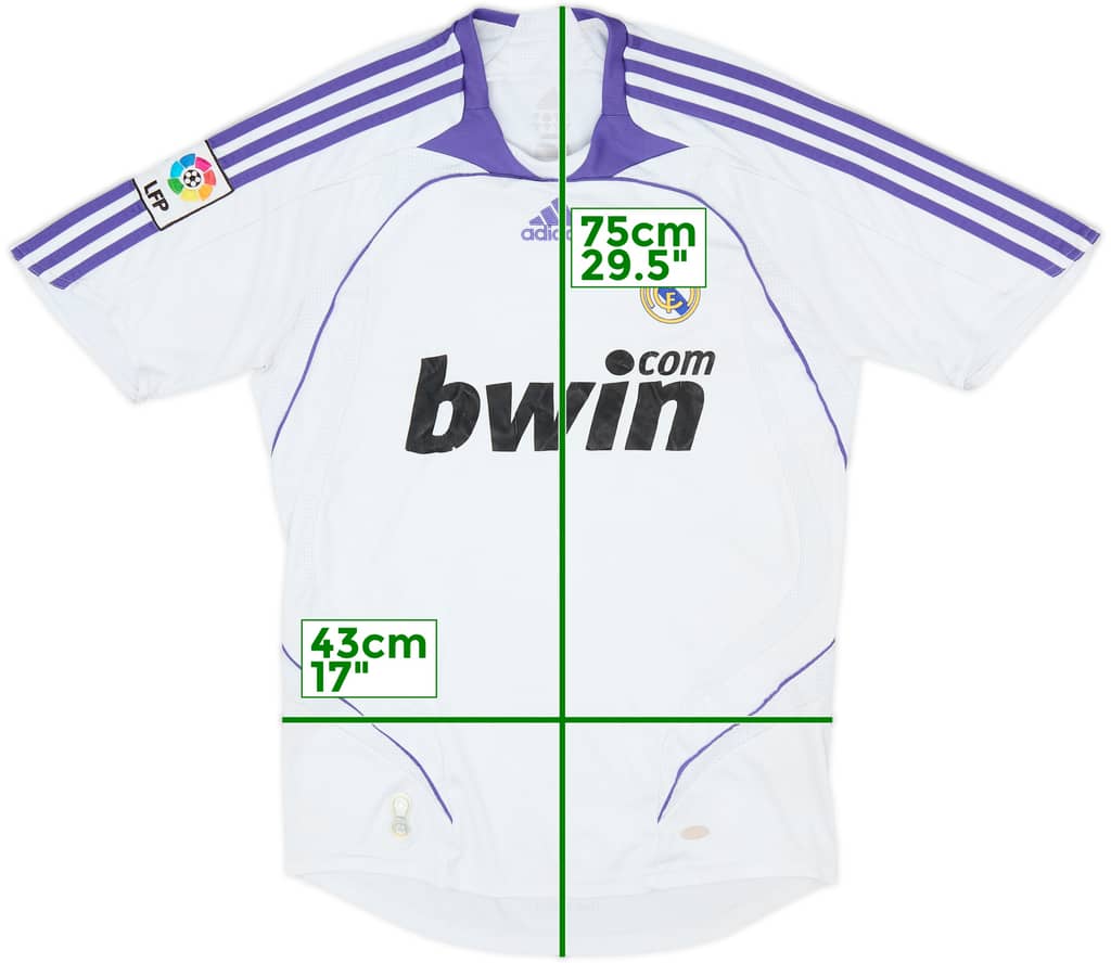 2007-08 Real Madrid Home Shirt - 6/10 - (S)