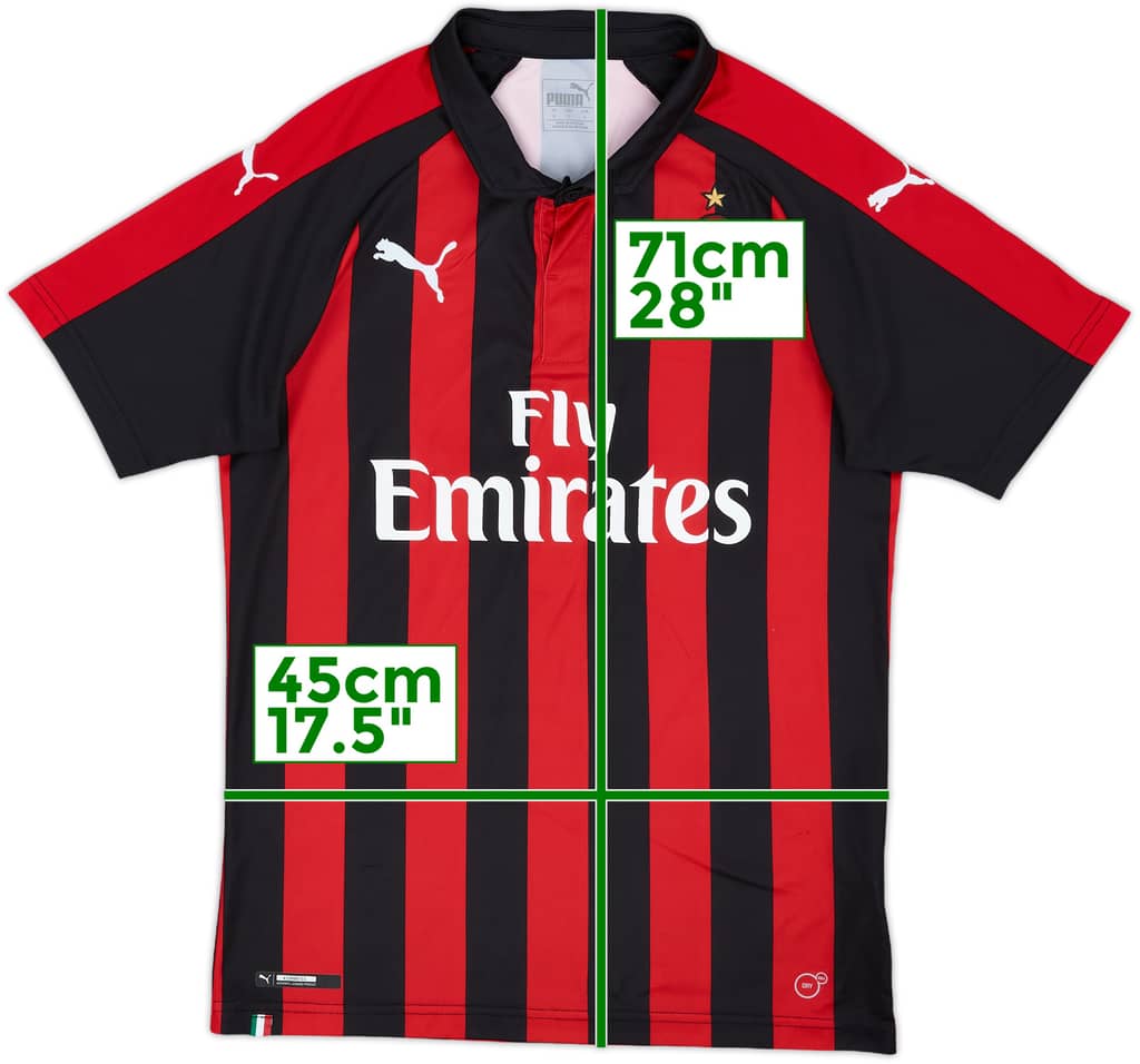2018-19 AC Milan Home Shirt - 8/10 - (S)