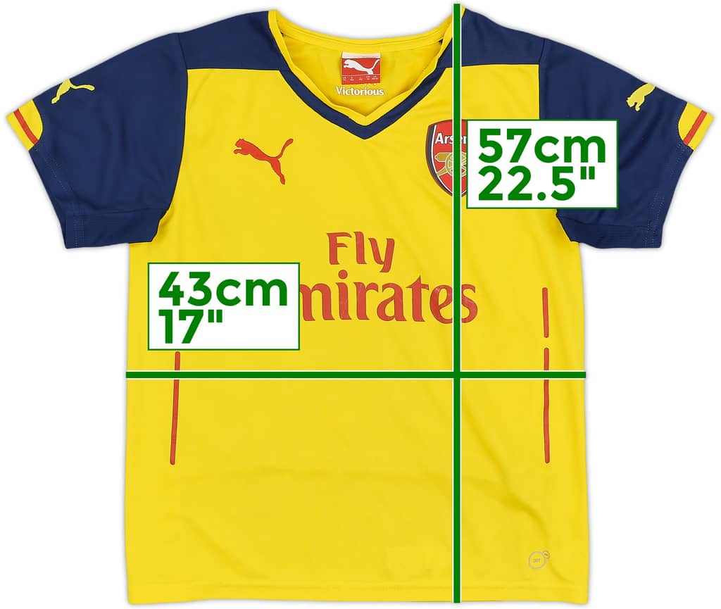2014-15 Arsenal Away Shirt - 7/10 - (L.Boys)