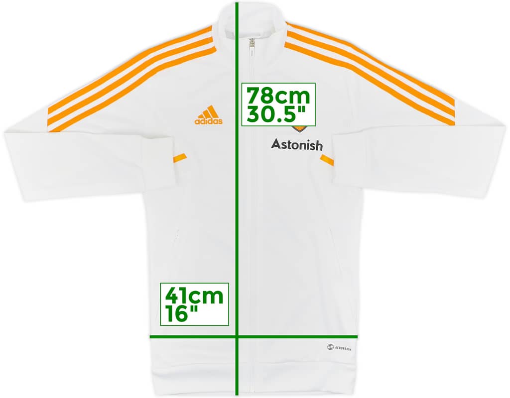 2022-23 Leeds United adidas Track Jacket - 10/10 - (XS)