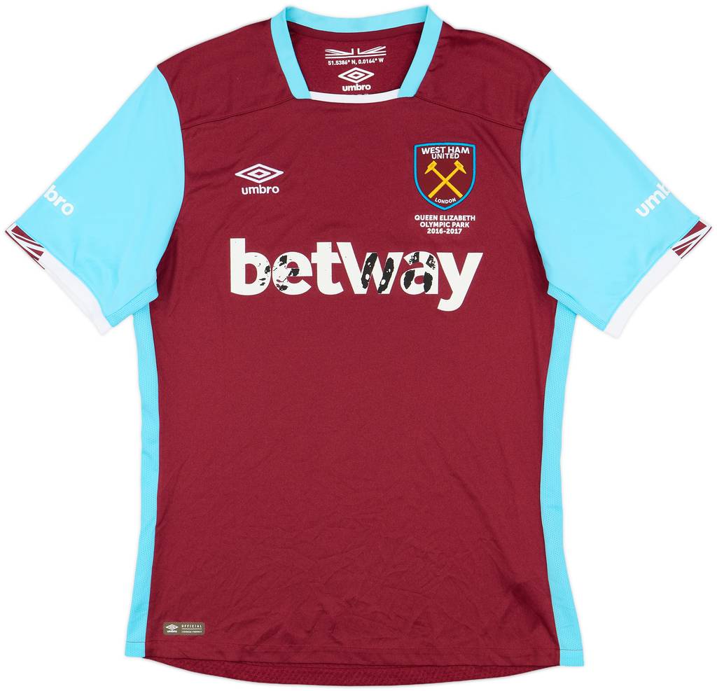 2016-17 West Ham Home Shirt - 4/10 - (L)