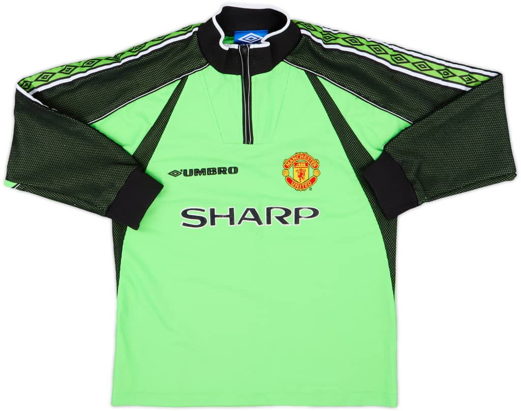 1998-99 Manchester United GK Shirt - 8/10 - (M.Boys)