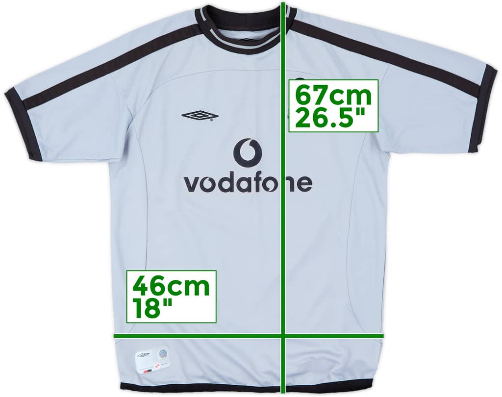 2001-02 Manchester United Centenary GK S/S Shirt - 9/10 - (L.Boys)