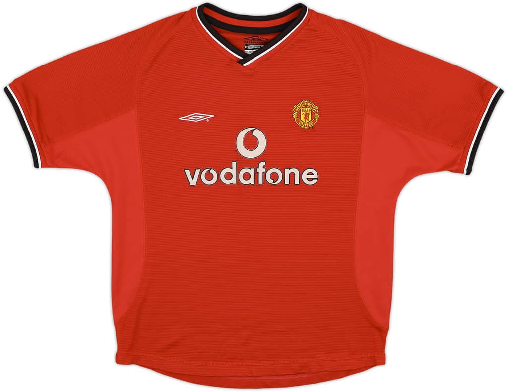 2000-02 Manchester United Home Shirt - 8/10 - (L.Boys)