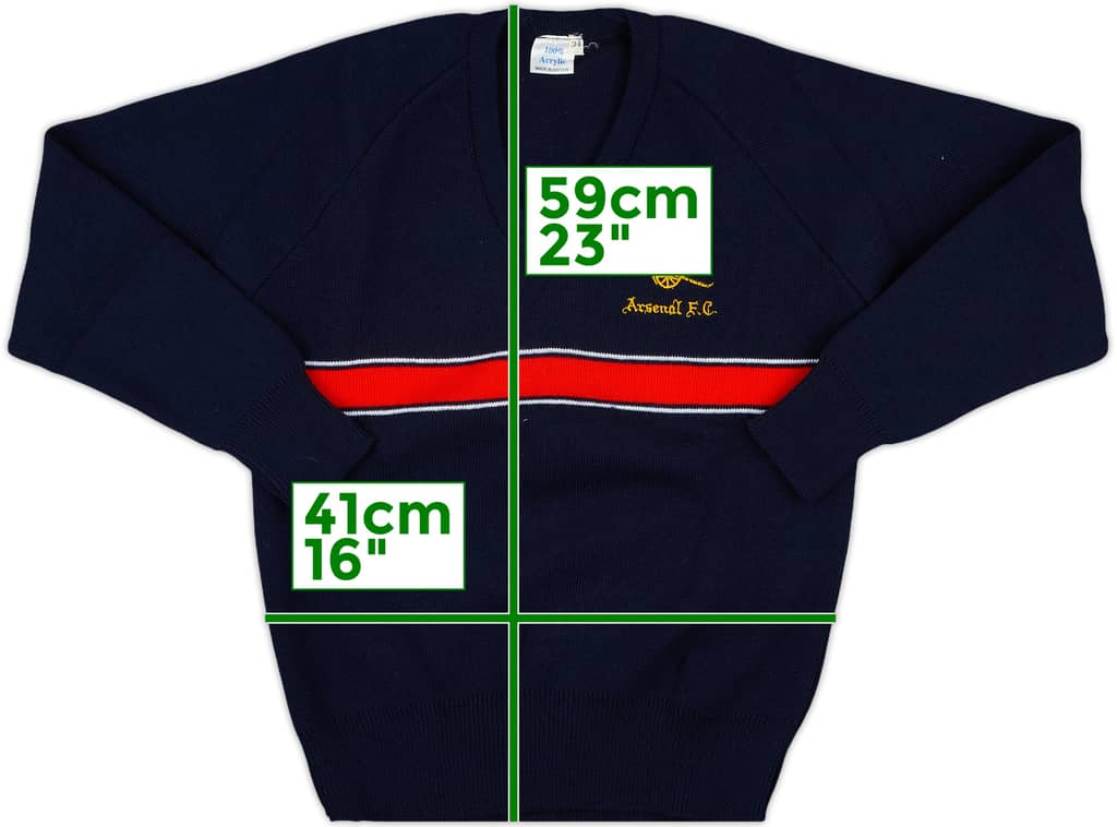 1986-88 Arsenal Knitted Jumper - 8/10 - (S)