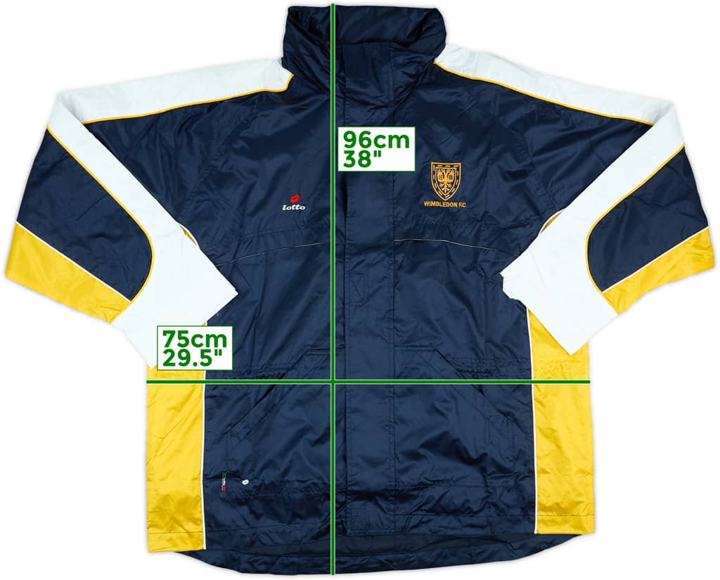 1998-00 Wimbledon Lotto Hooded Rain Jacket (XXL)