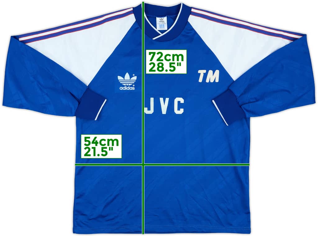 1986-88 Arsenal Staff Issue adidas Training L/S Shirt 'TM'