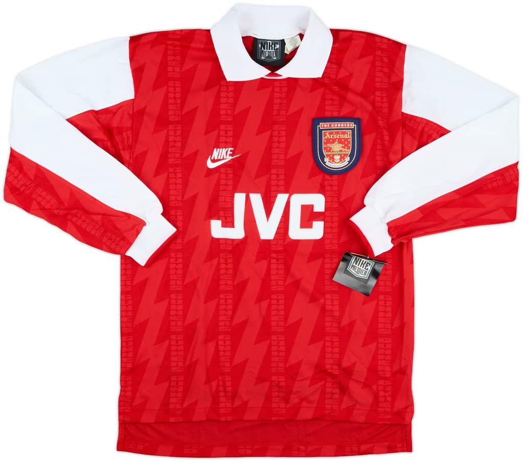 1994-96 Arsenal Player Issue Home L/S Shirt #12 (S)