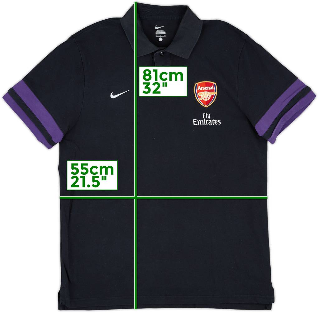 2012-13 Arsenal Nike Polo Shirt - 8/10 - (XL)