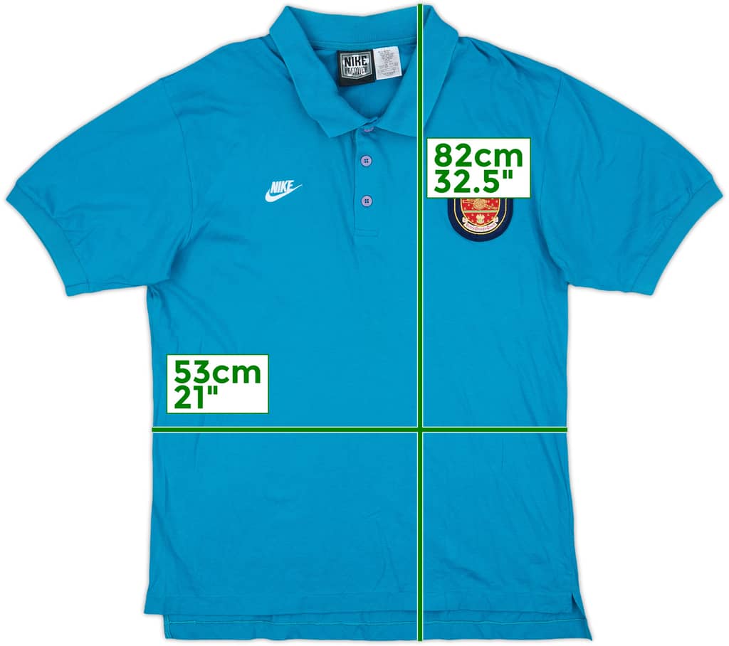 1994-95 Arsenal Nike Polo Shirt - 8/10 - (L)