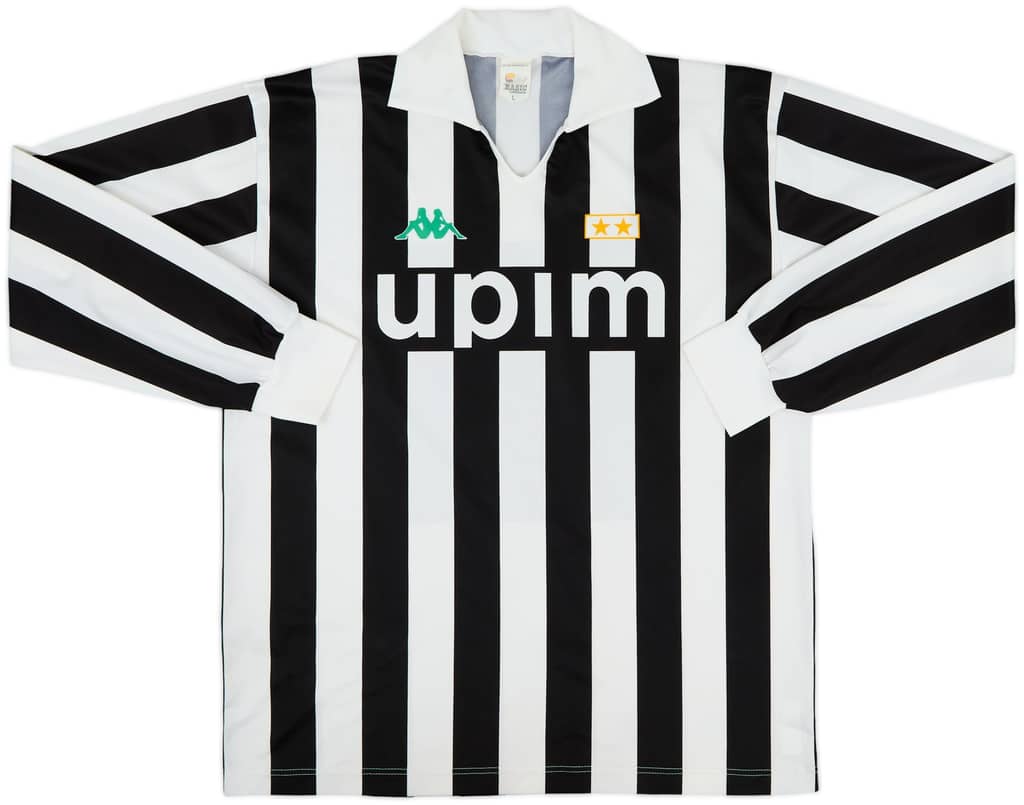 1990-91 Juventus Basic Home L/S Shirt #11 - 5/10 - (L)