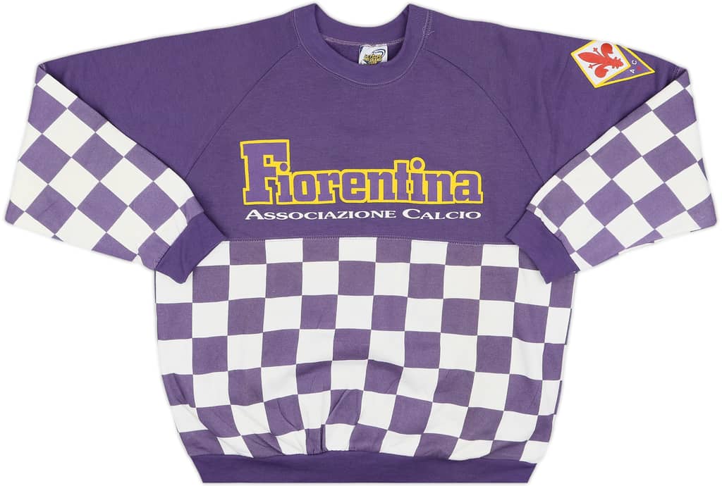 1990-91 Fiorentina Le Felpe Dei Grandi Club Sweat Top - 8/10 - (L)