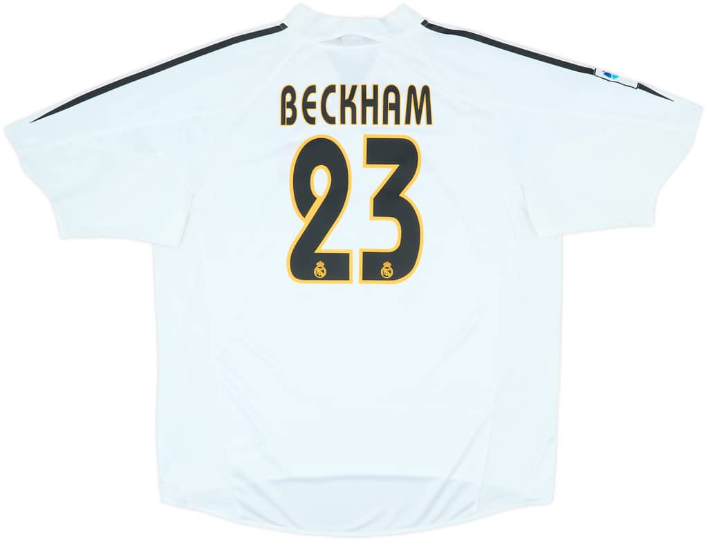 2004-05 Real Madrid Home Shirt Beckham #23