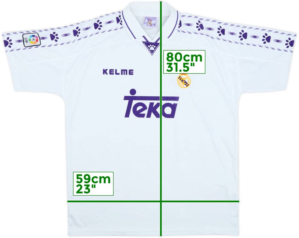 1996-97 Real Madrid Home Shirt - 10/10 - (XXL)