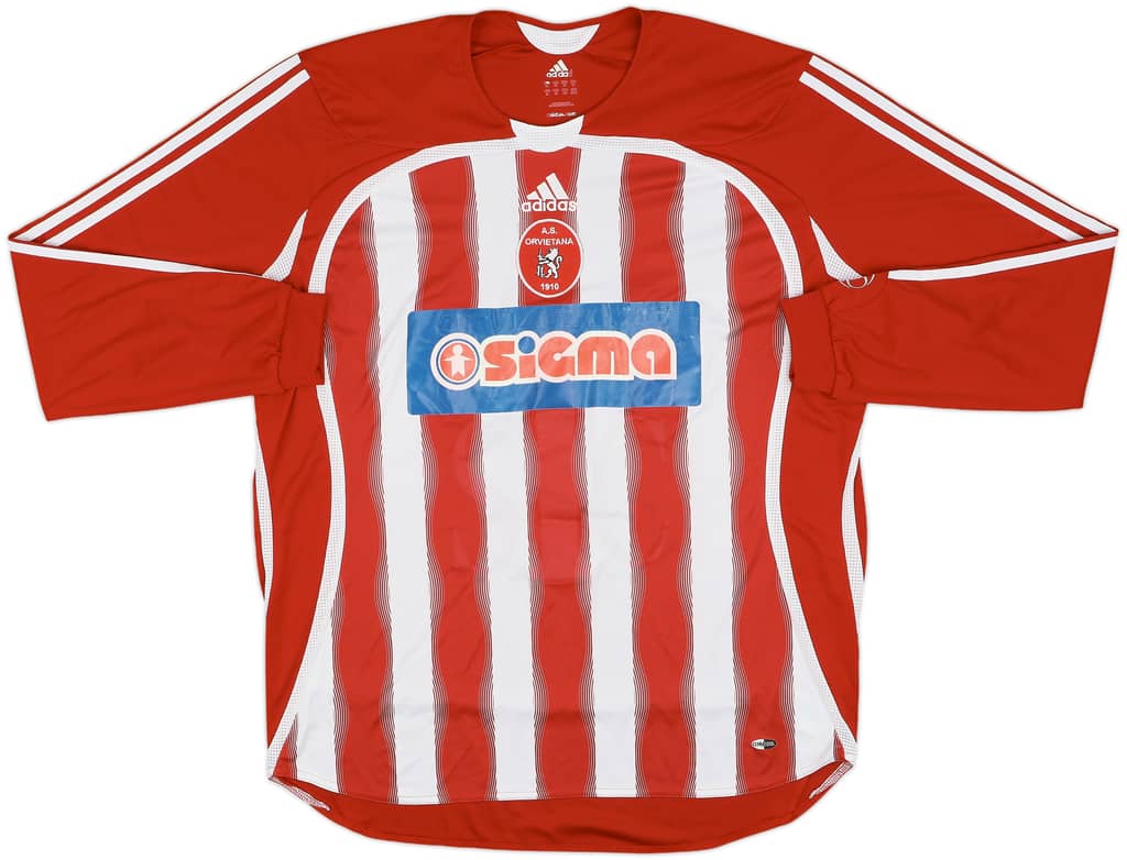 2007-08 Orvietana Home L/S Shirt - 5/10 - (XL)