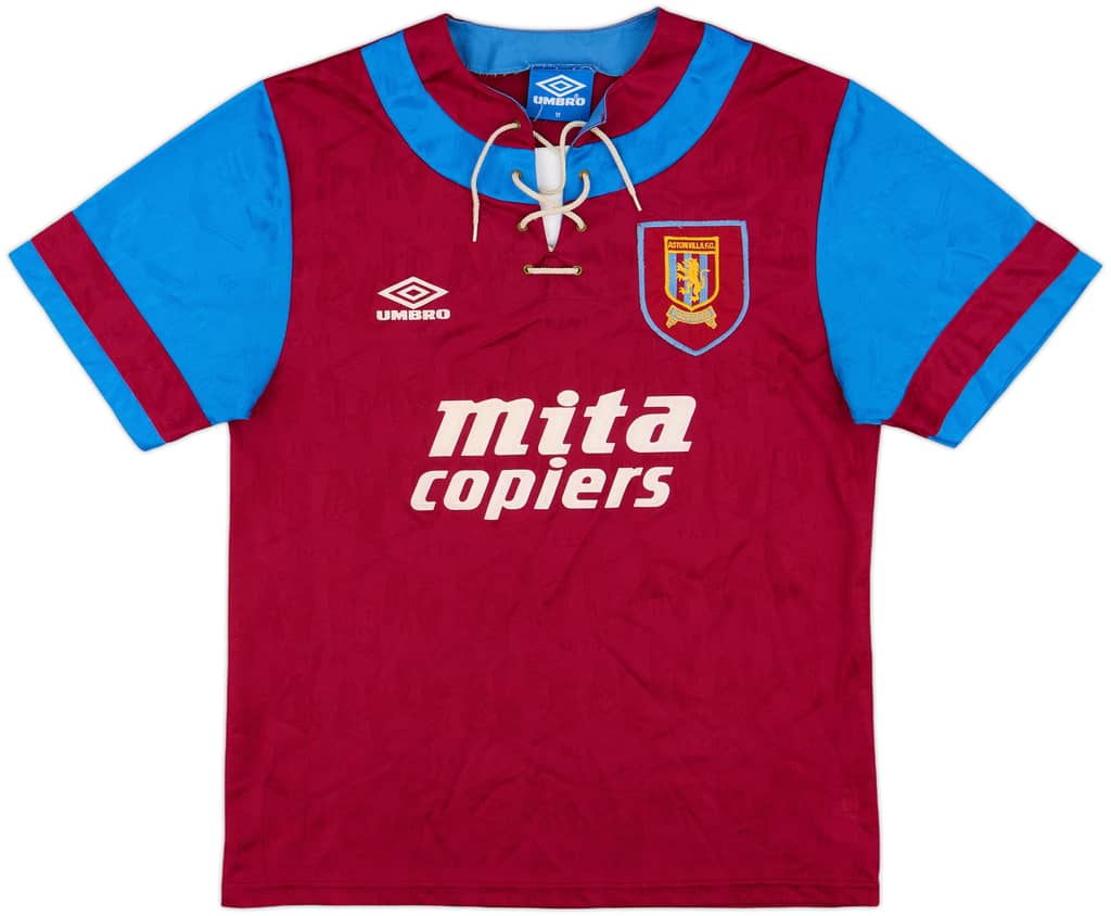 1992-93 Aston Villa Home Shirt - 9/10 - (M)