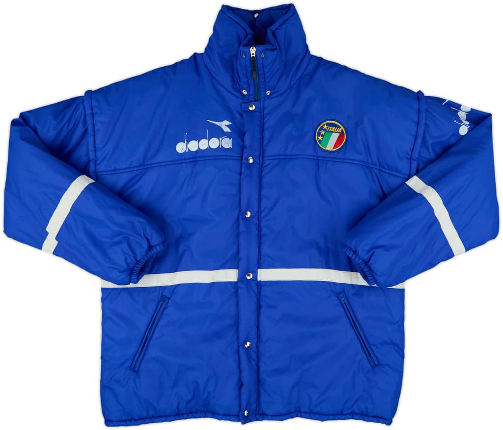 1990-92 Italy Diadora Padded Bench Coat - 8/10 - (L)